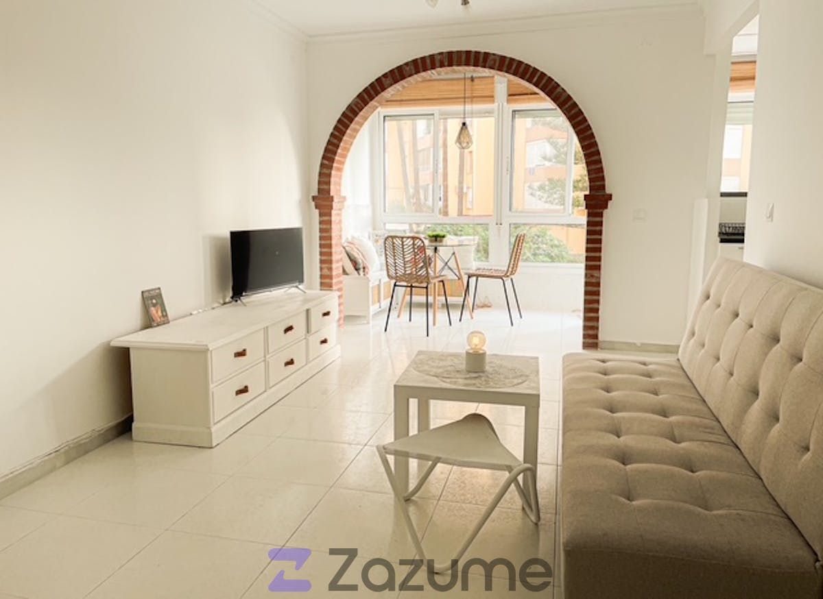 Living room of Flat to rent in Torrox  with Air Conditioner, Private garden and Swimming Pool