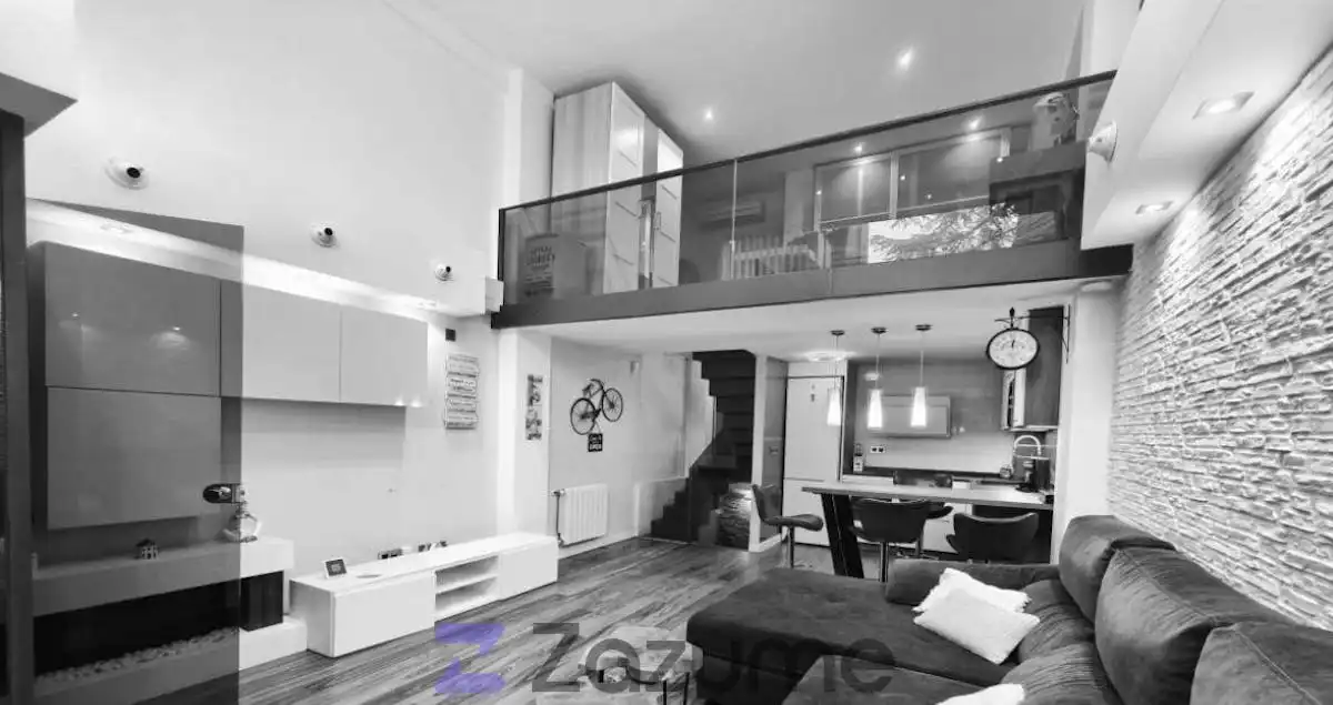 Sala de estar de Loft de alquiler en Madrid con Calefacción, Amueblado y Horno