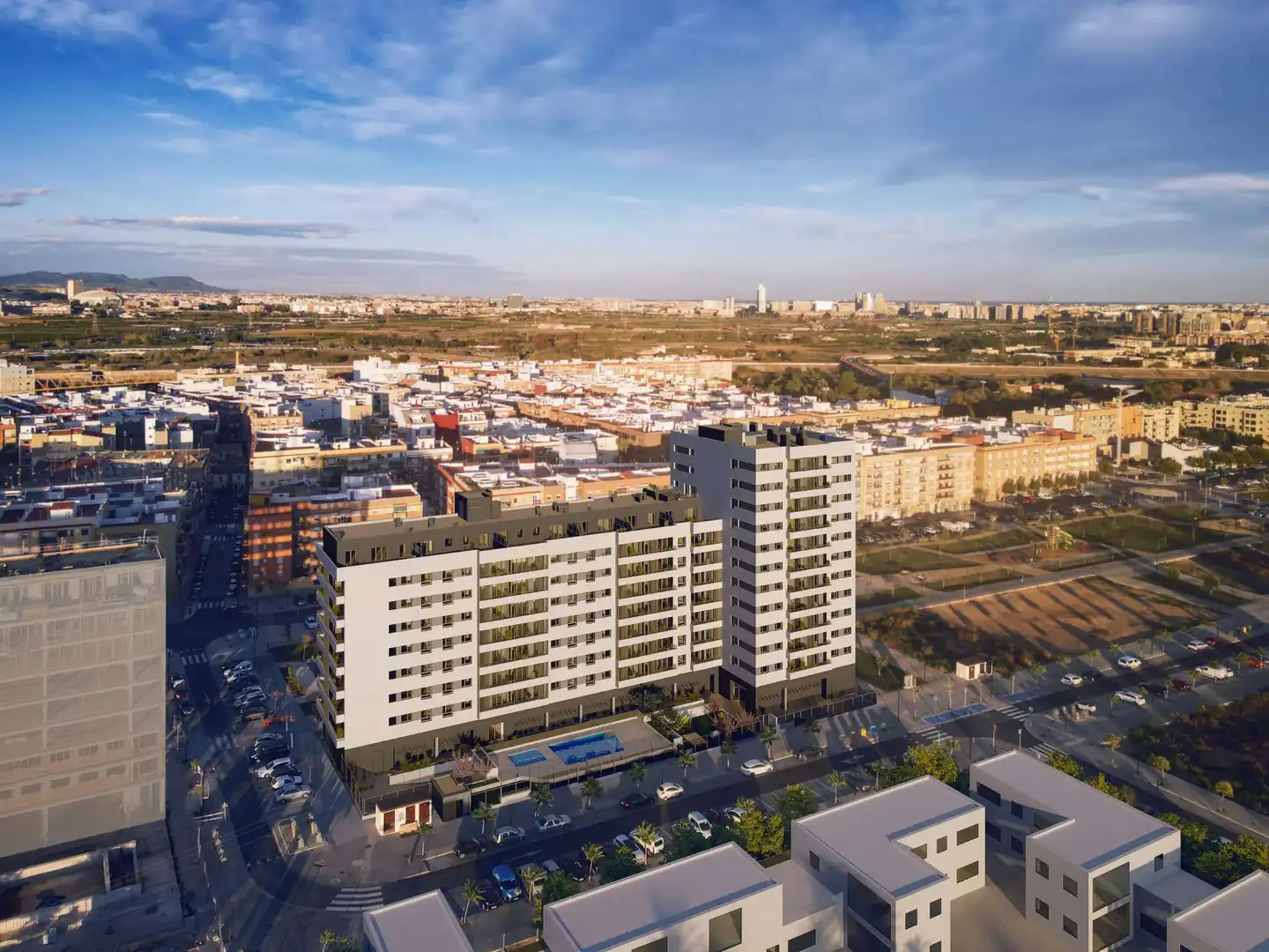 Vista exterior de Piso en venta en Quart de Poblet con Aire acondicionado, Calefacción y Terraza