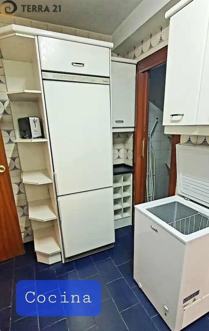 Cuina de Pis de lloguer en Jaén amb Aire condicionat, Calefacció i Moblat
