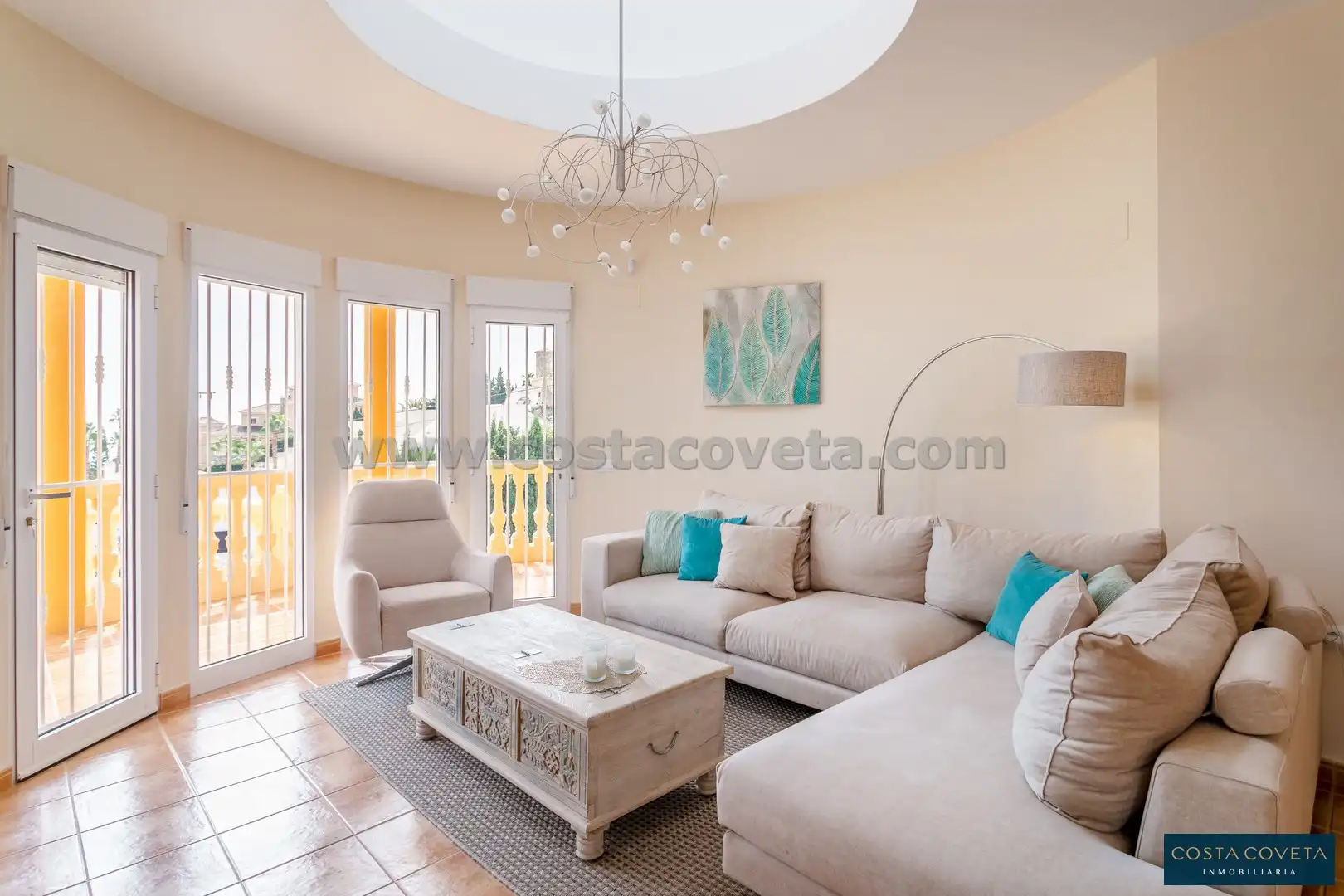 Living room of Houses for sale in El Campello  with Air Conditioner, Private garden and Terrace