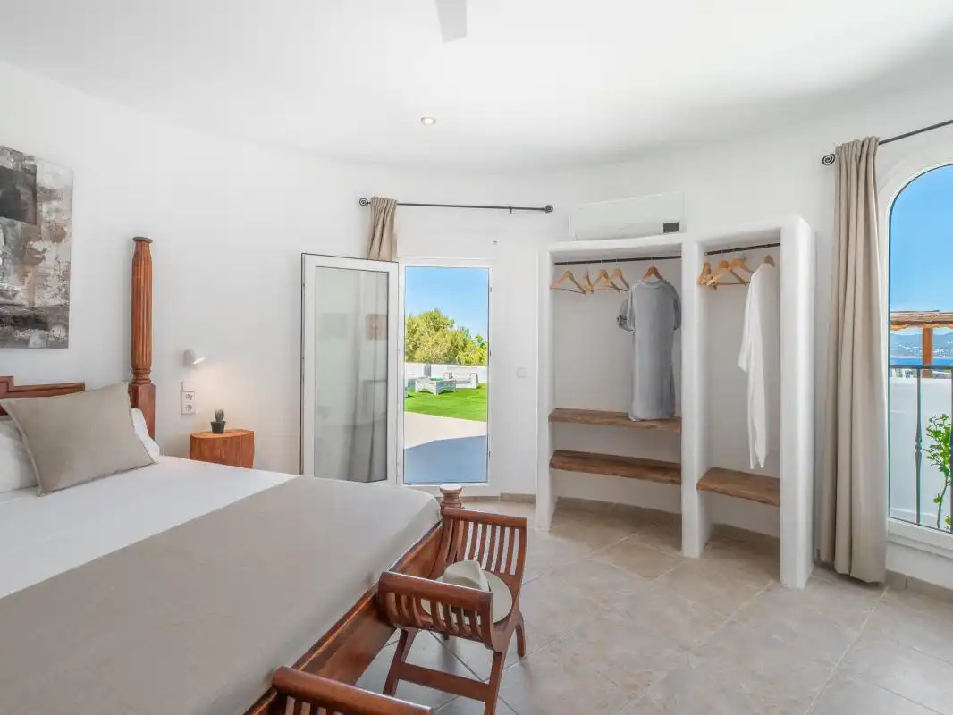 Bedroom of Houses for sale in Sant Josep de sa Talaia  with Air Conditioner, Heating and Private garden
