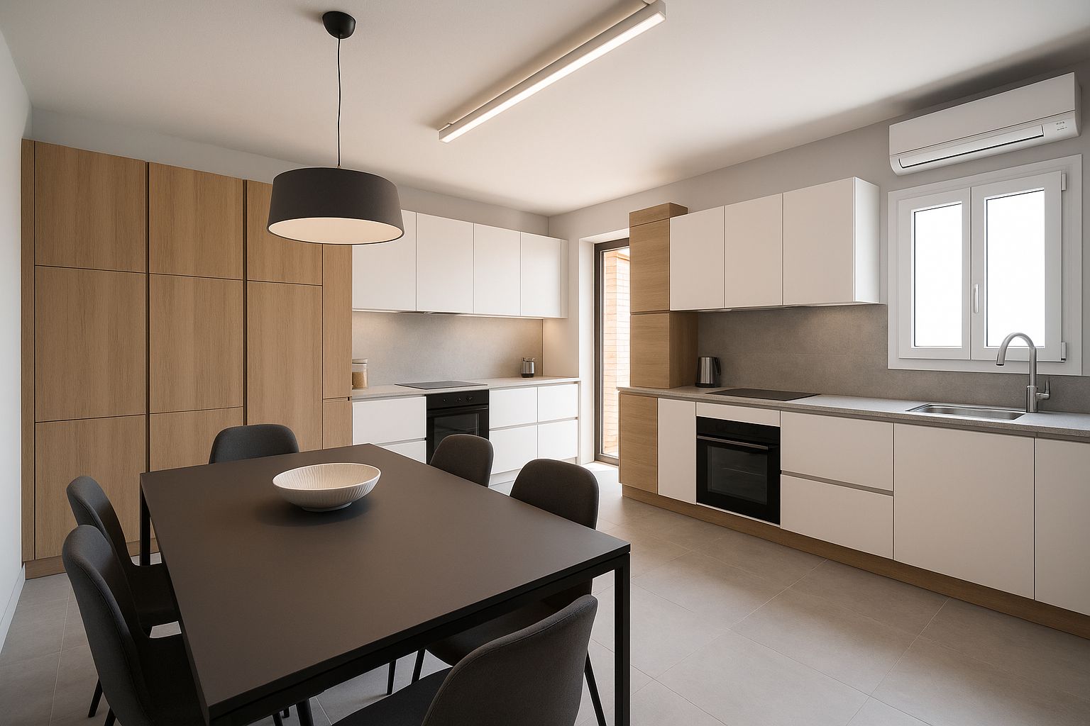Kitchen of Flat for sale in Granollers  with Air Conditioner, Heating and Balcony