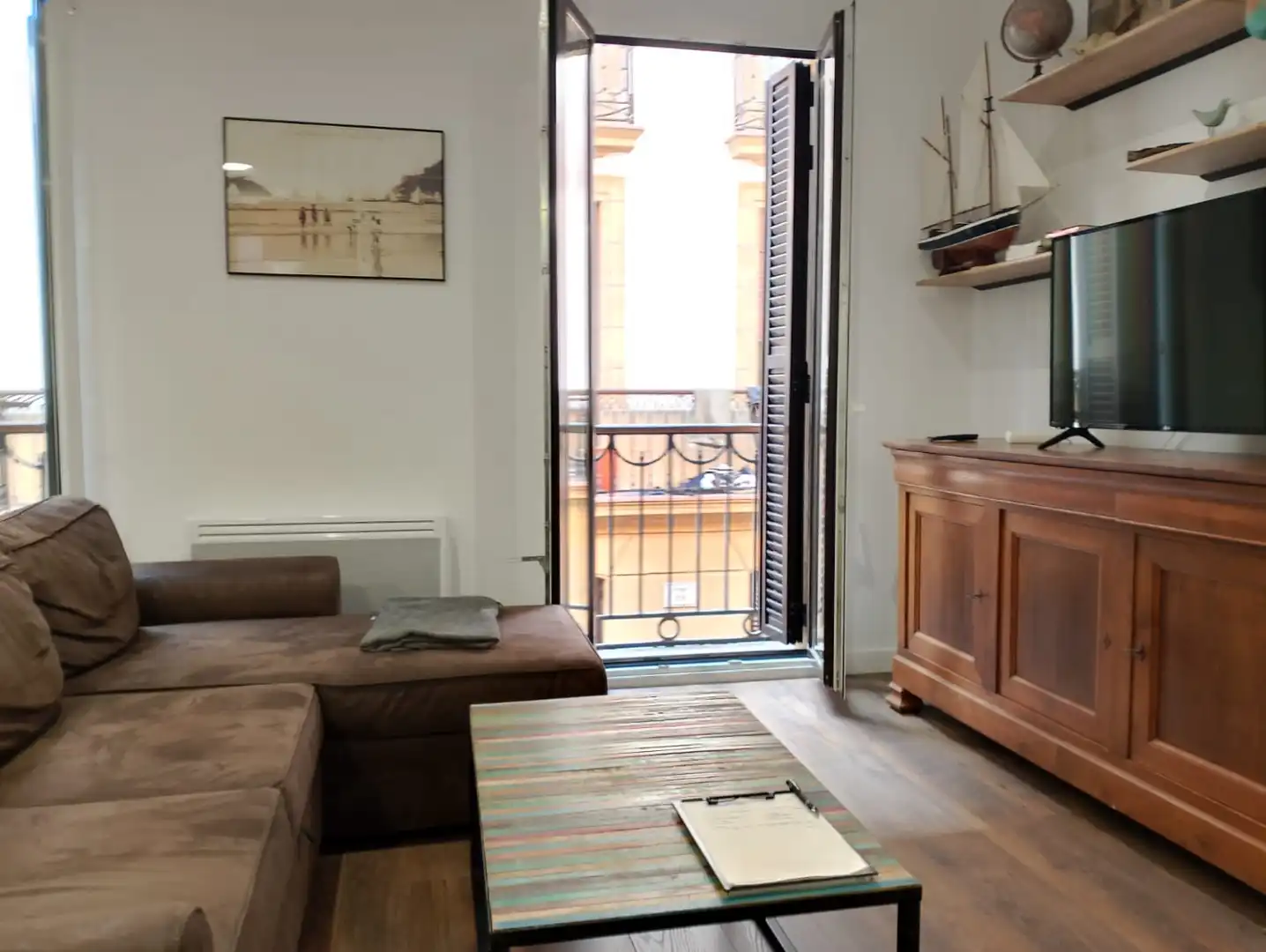 Sala de estar de Piso de alquiler en Donostia - San Sebastián  con Calefacción y Balcón