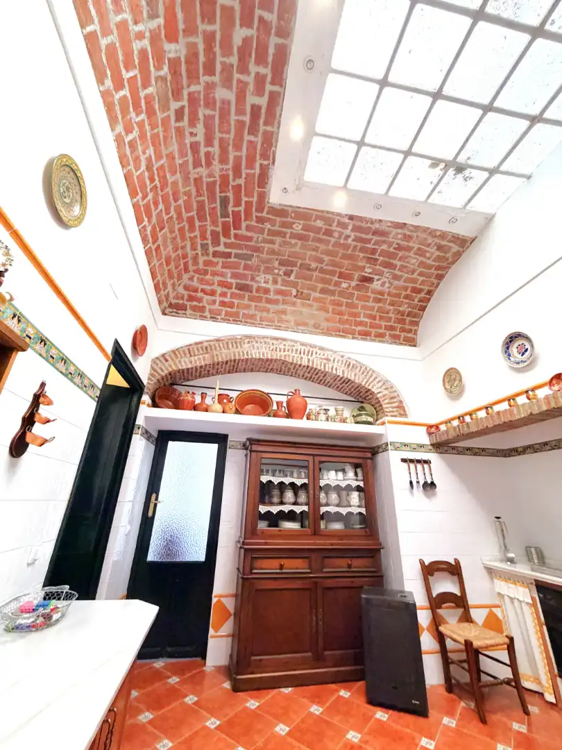 Cuina de Casa adosada en venda en Zafra amb Aire condicionat i Balcó