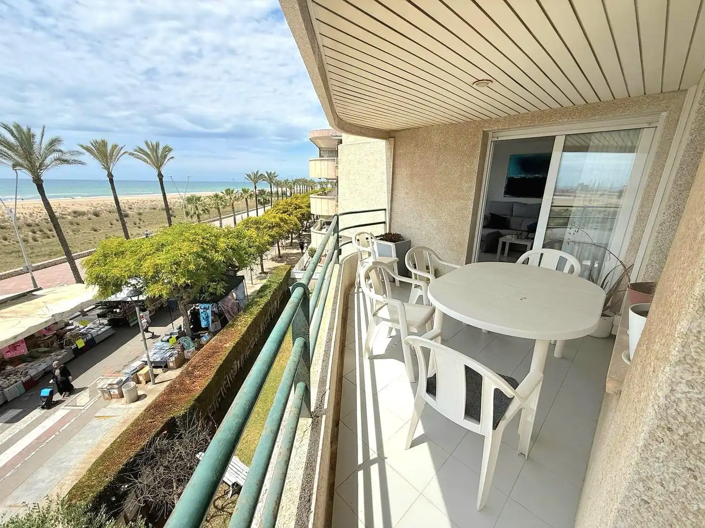 Terrasse von Wohnungen zum Verkauf in Calafell mit Klimaanlage, Heizung und Privatgarten