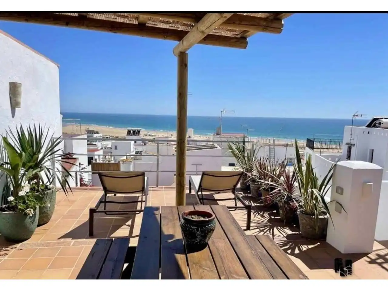 Terrassa de Casa o xalet en venda en Conil de la Frontera amb Aire condicionat, Calefacció i Terrassa