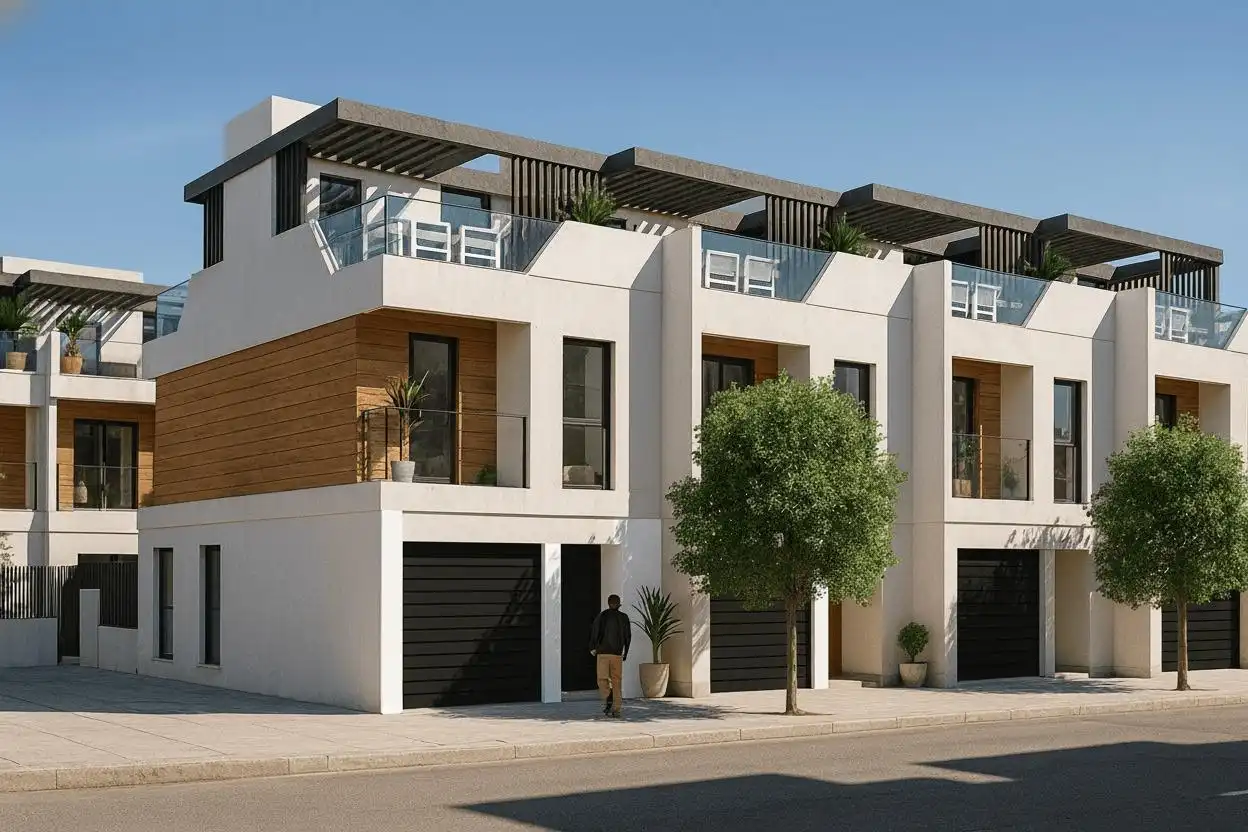 Exterior view of Detached homes for sale in Massamagrell  with Air Conditioner, Heating and Terrace