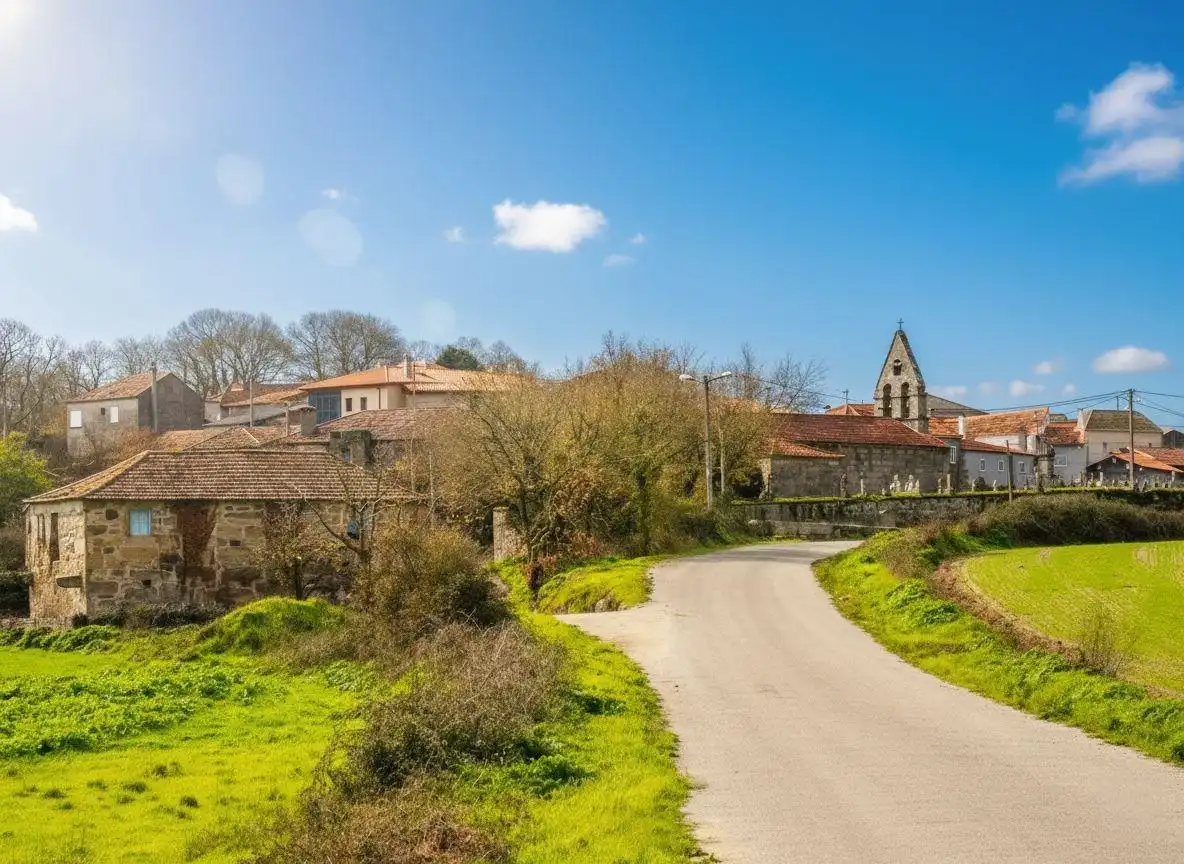 Exterior view of Country homes for sale in Os Blancos   with Balcony
