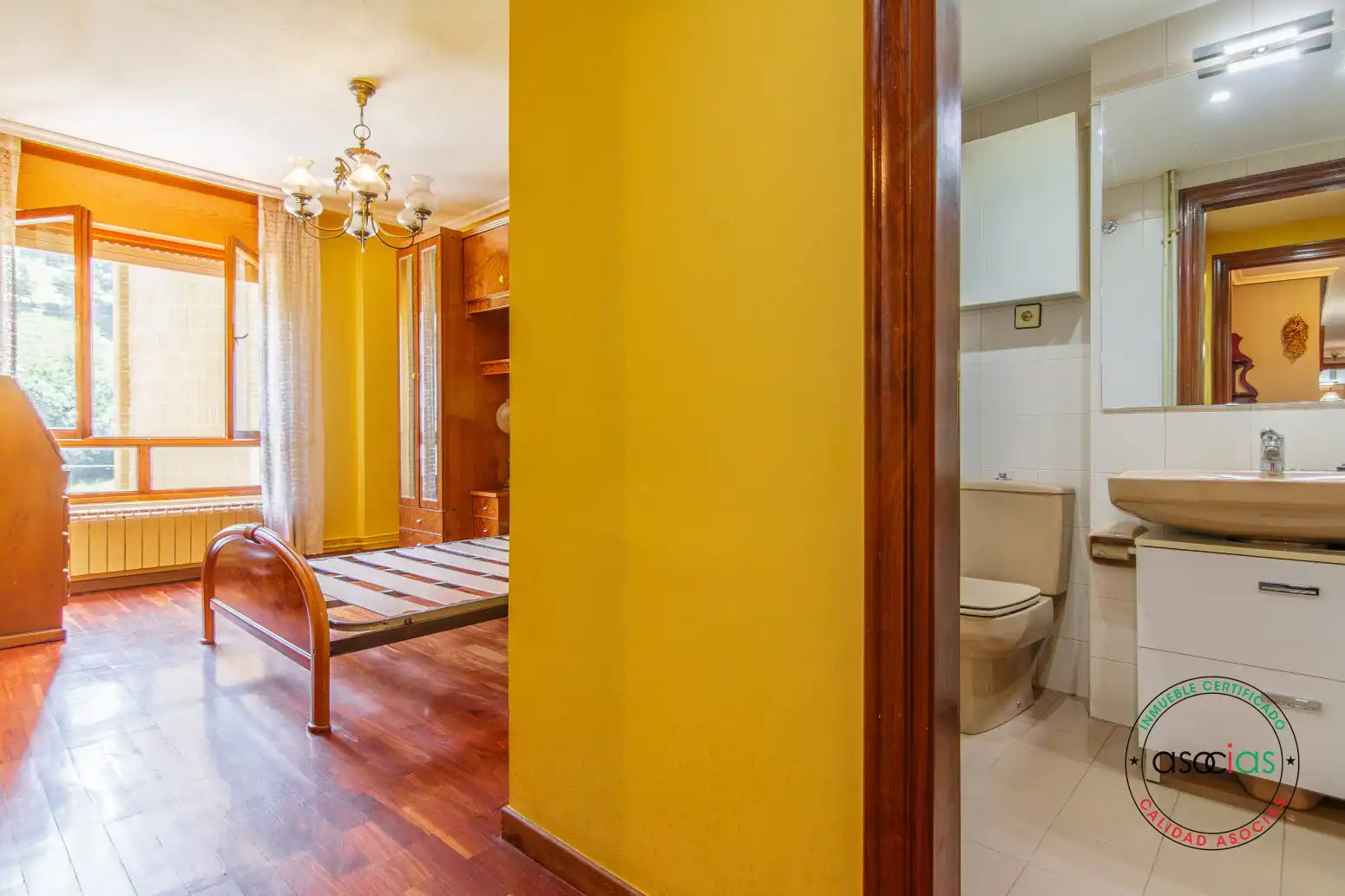 Bedroom of Flat for sale in Teverga  with Heating, Parquet flooring and Terrace