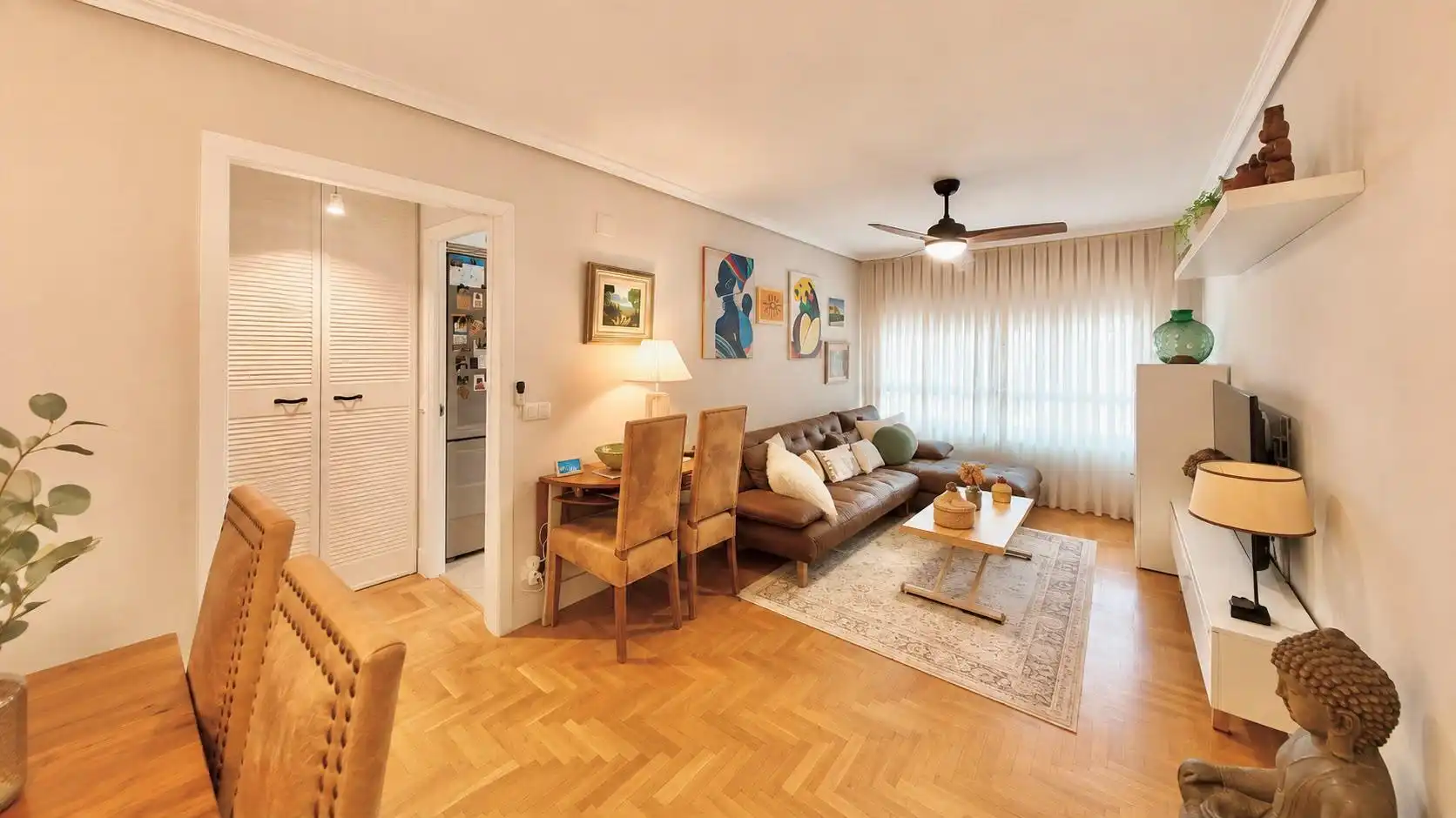 Sala d'estar de Apartament en venda en Fuenlabrada amb Aire condicionat, Calefacció i Jardí privat
