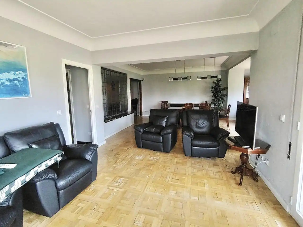 Living room of Flat for sale in Madrid  with Air Conditioner, Heating and Parquet flooring
