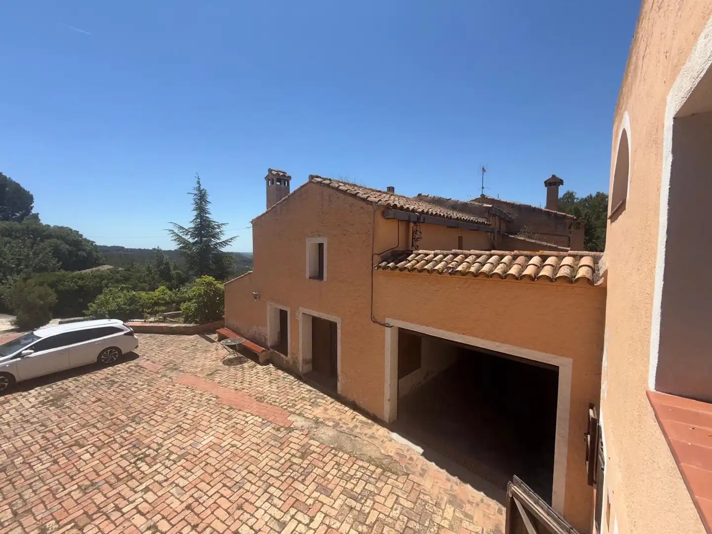Vista exterior de Casa o chalet en venta en Querol con Jardín privado, Terraza y Piscina