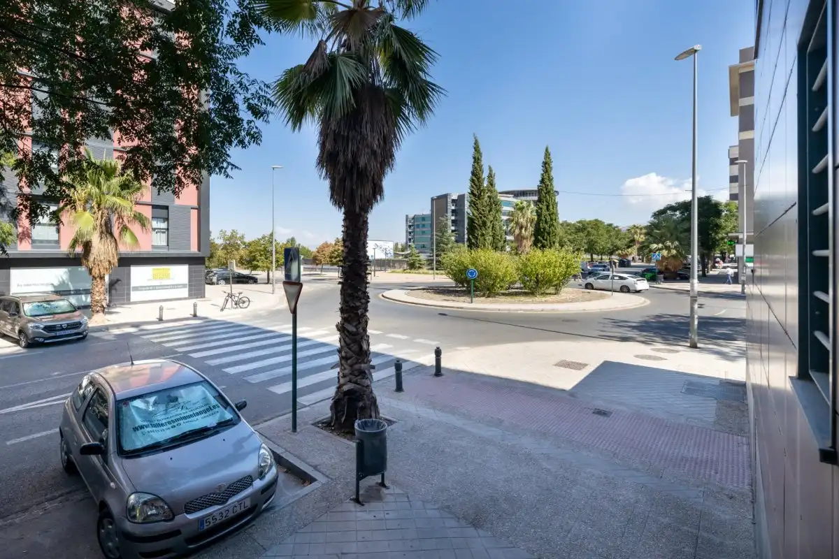 Exterior view of Flat for rent in Granada  with Heating, Private garden and Storage room