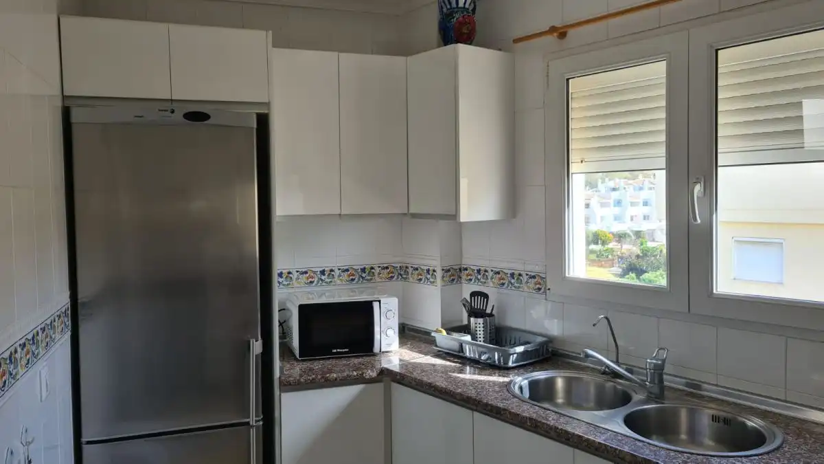 Küche von Dachboden zur Miete in Mijas mit Klimaanlage, Heizung und Terrasse