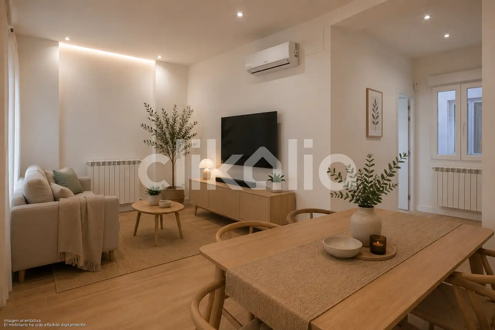 Sala d'estar de Pis en venda en Madrid amb Aire condicionat i Calefacció