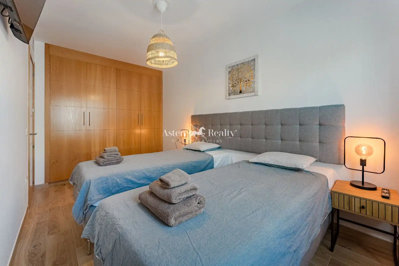 Schlafzimmer von Wohnung zum Verkauf in Arona mit Klimaanlage, Privatgarten und Terrasse