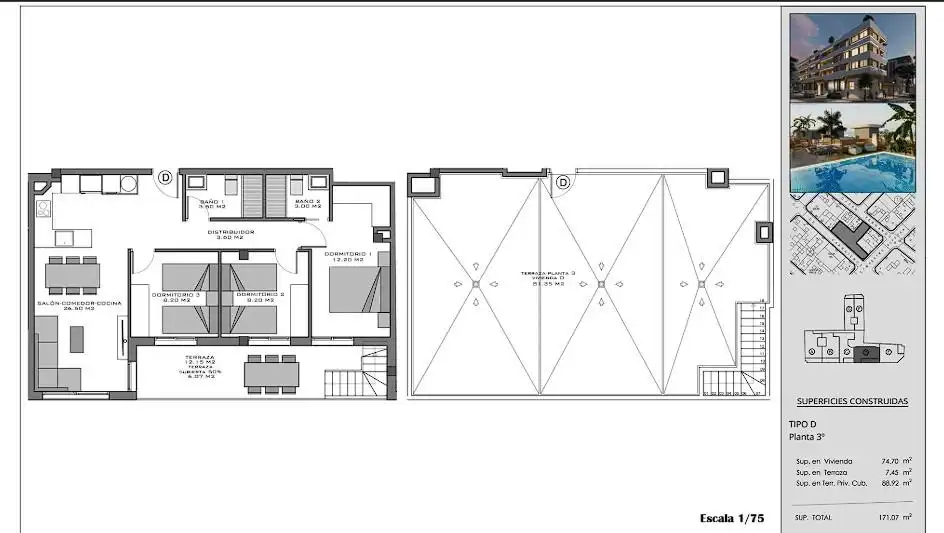 Apartament amb terrassa en venda a Santa Pola ciudad, imagen 14