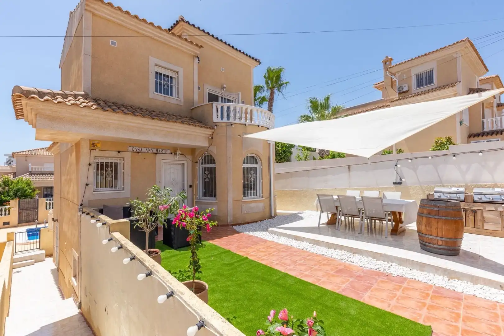 Terrasse von Haus oder Chalet zur Miete in San Miguel de Salinas mit Klimaanlage, Heizung und Privatgarten