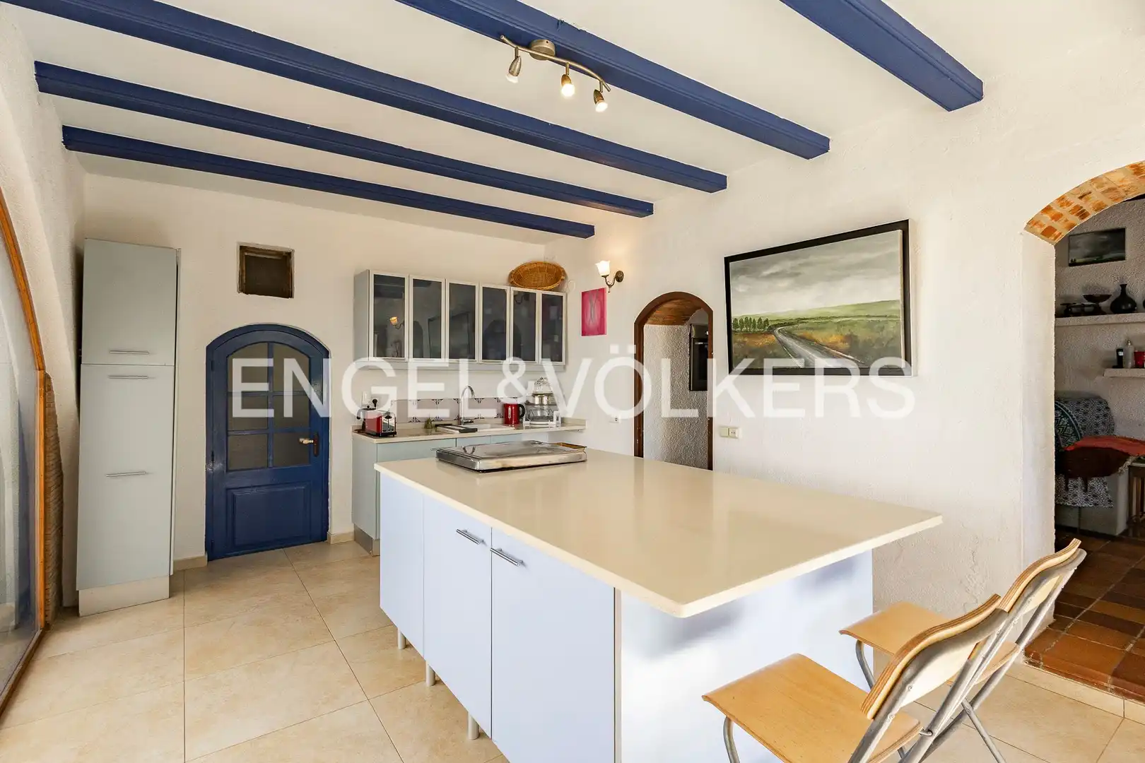 Cuina de Casa o xalet en venda en Torrelles de Foix amb Calefacció, Jardí privat i Terrassa