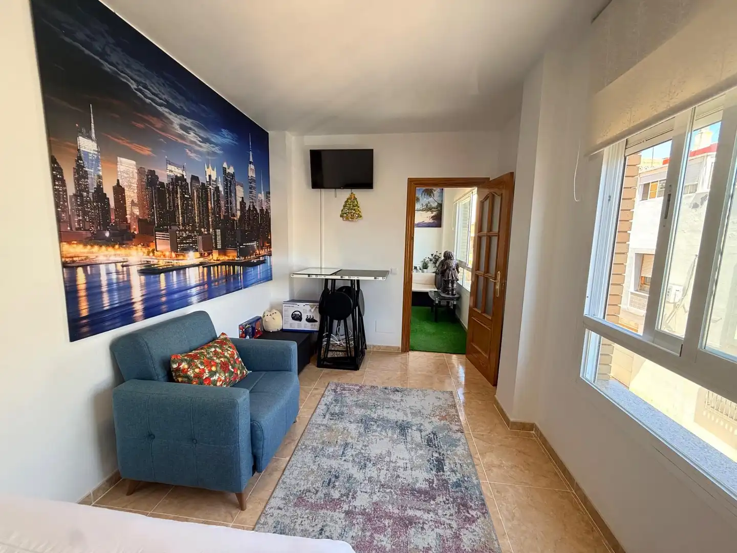 Sala de estar de Piso en venta en Roquetas de Mar con Amueblado