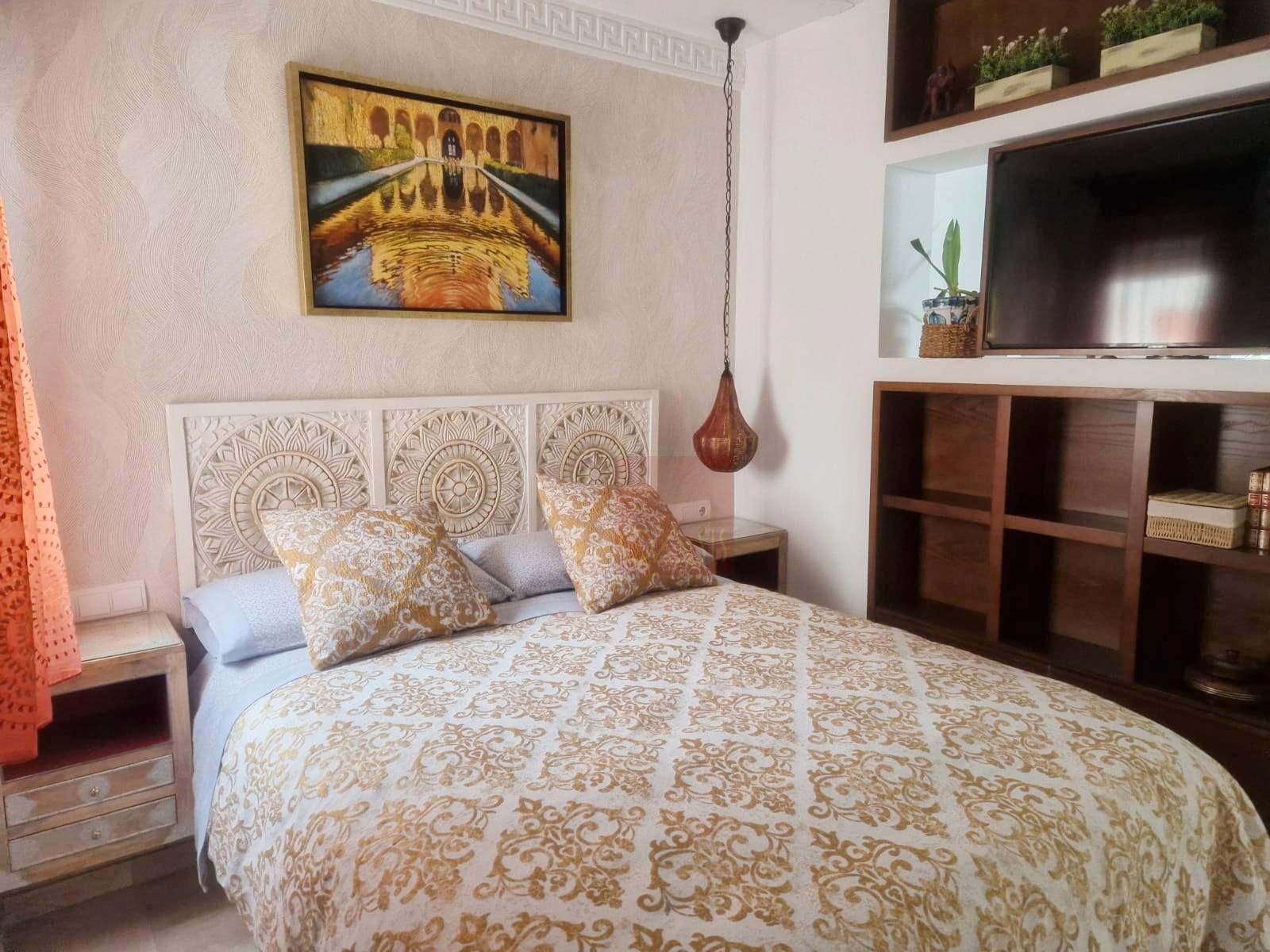 Bedroom of Study to rent in  Granada Capital  with Air Conditioner, Heating and Terrace