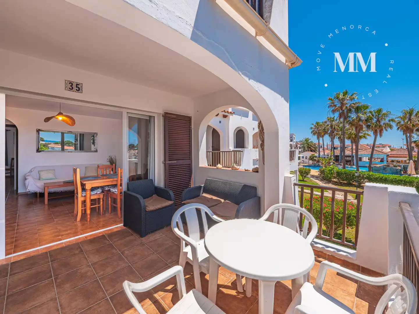 Balcony of Apartments for sale in Alaior  with Terrace, Furnished and Community pool