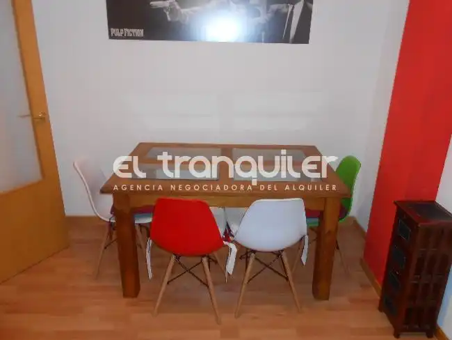 Menjador de Àtic de lloguer en Madrid amb Aire condicionat, Terrassa i Traster