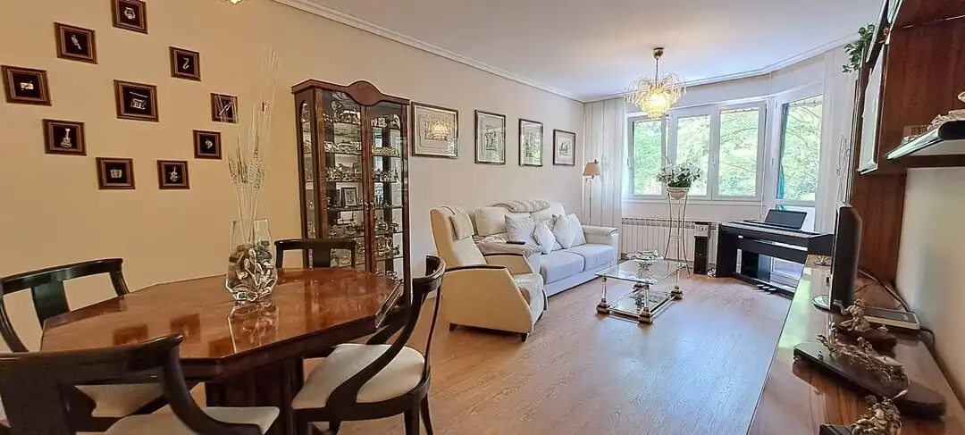 Sala d'estar de Pis en venda en Vitoria - Gasteiz amb Calefacció, Terrassa i Traster