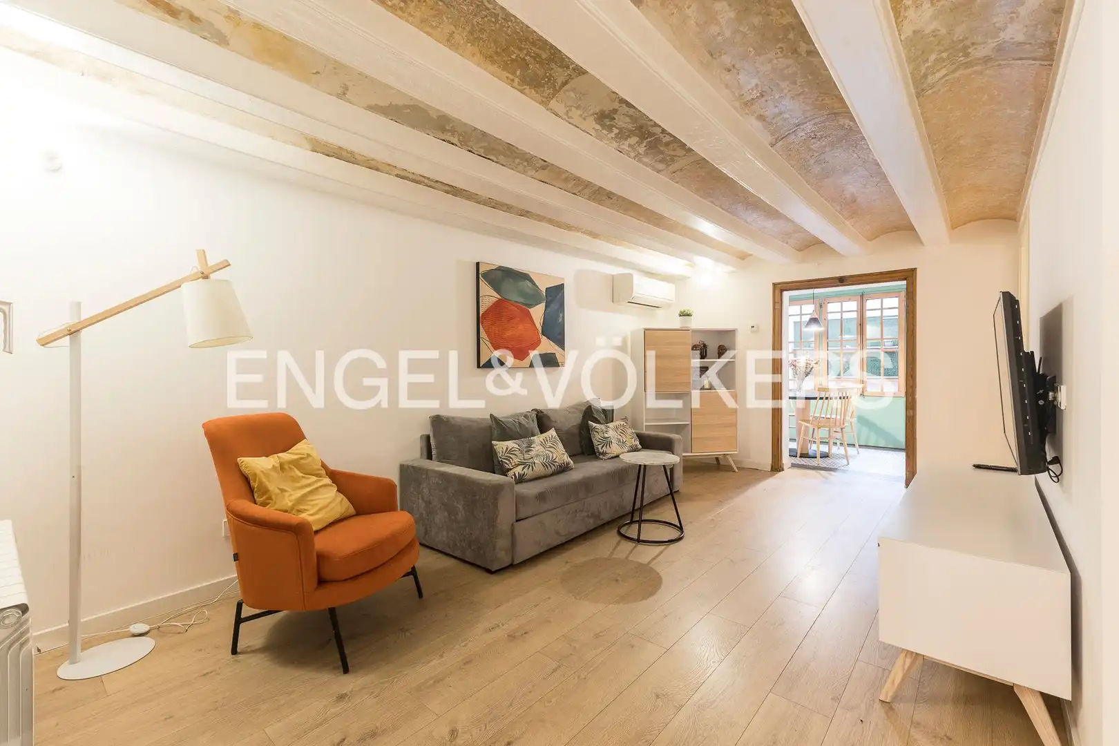 Sala de estar de Piso en venta en Barcelona con Aire acondicionado, Calefacción y Terraza