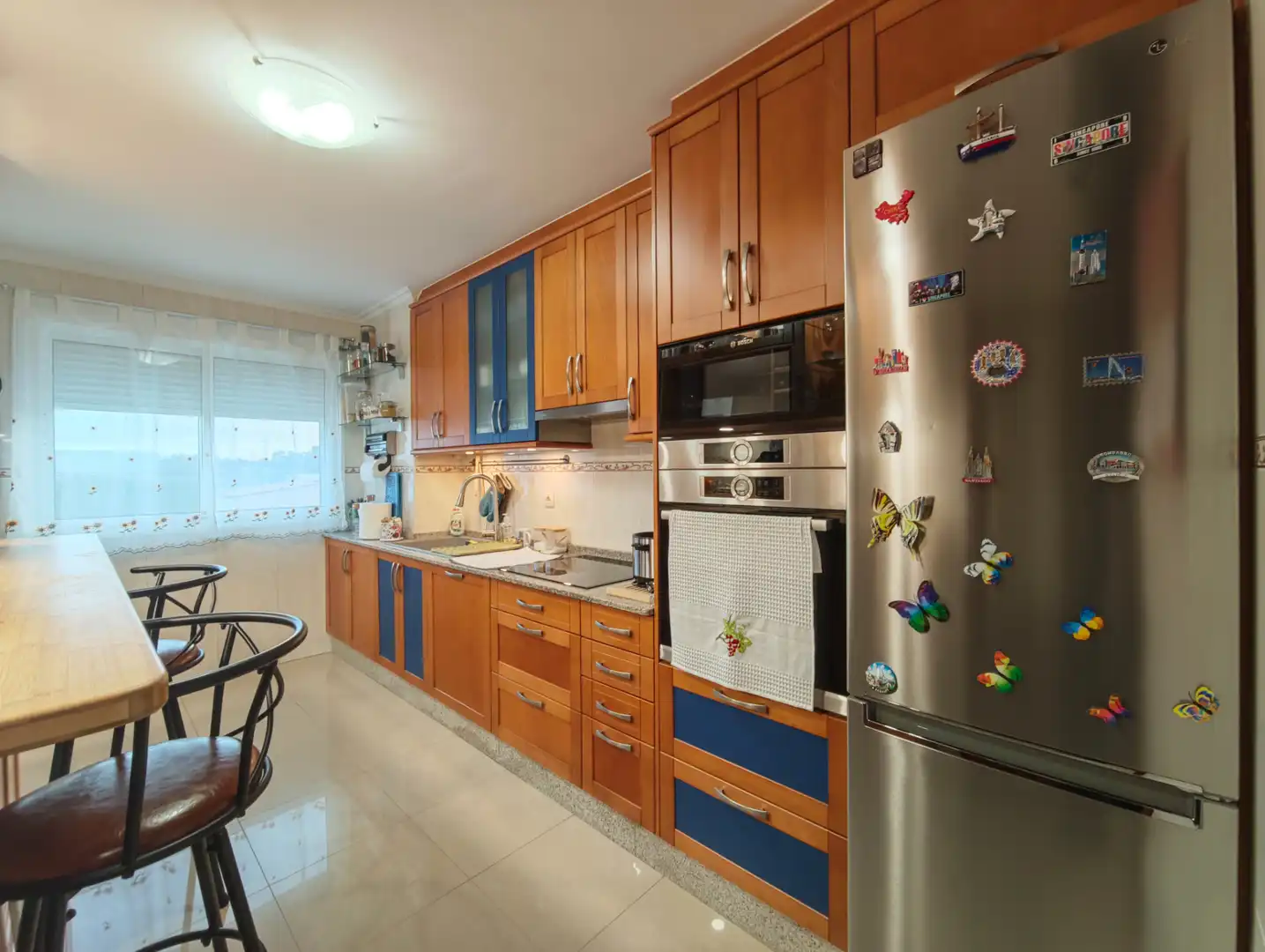 Cocina de Piso en venta en Narón con Calefacción, Parquet y Trastero