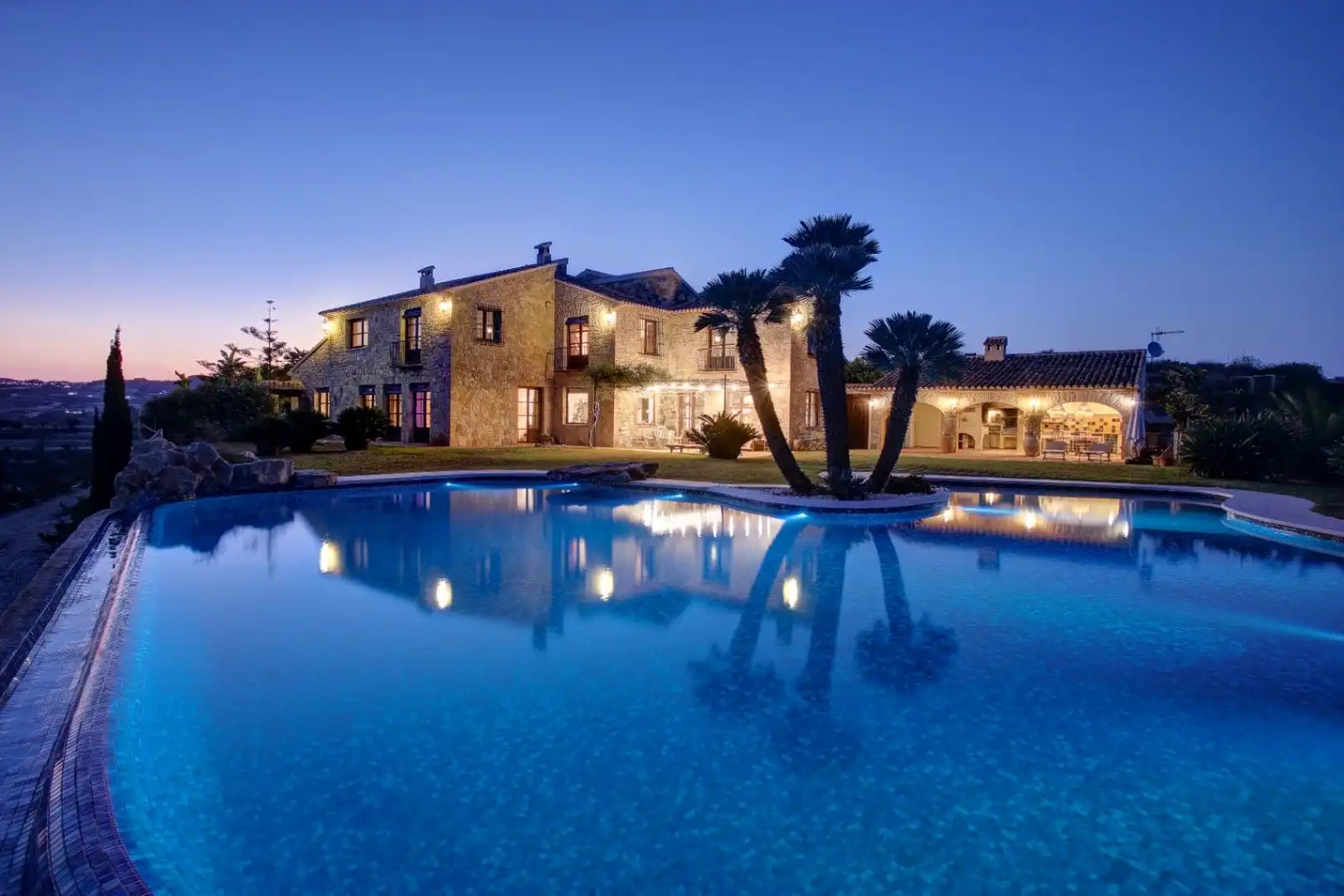 Piscina de Finca rústica en venda en Moraira amb Jardí privat, Traster i Piscina