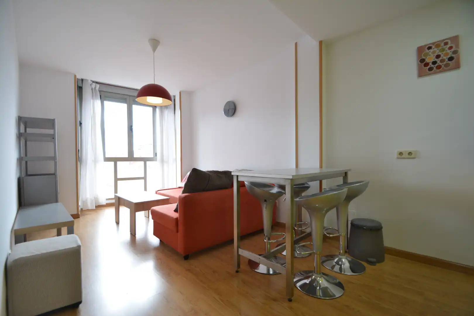 Sala de estar de Piso de alquiler en Madrid con Aire acondicionado, Trastero y Amueblado