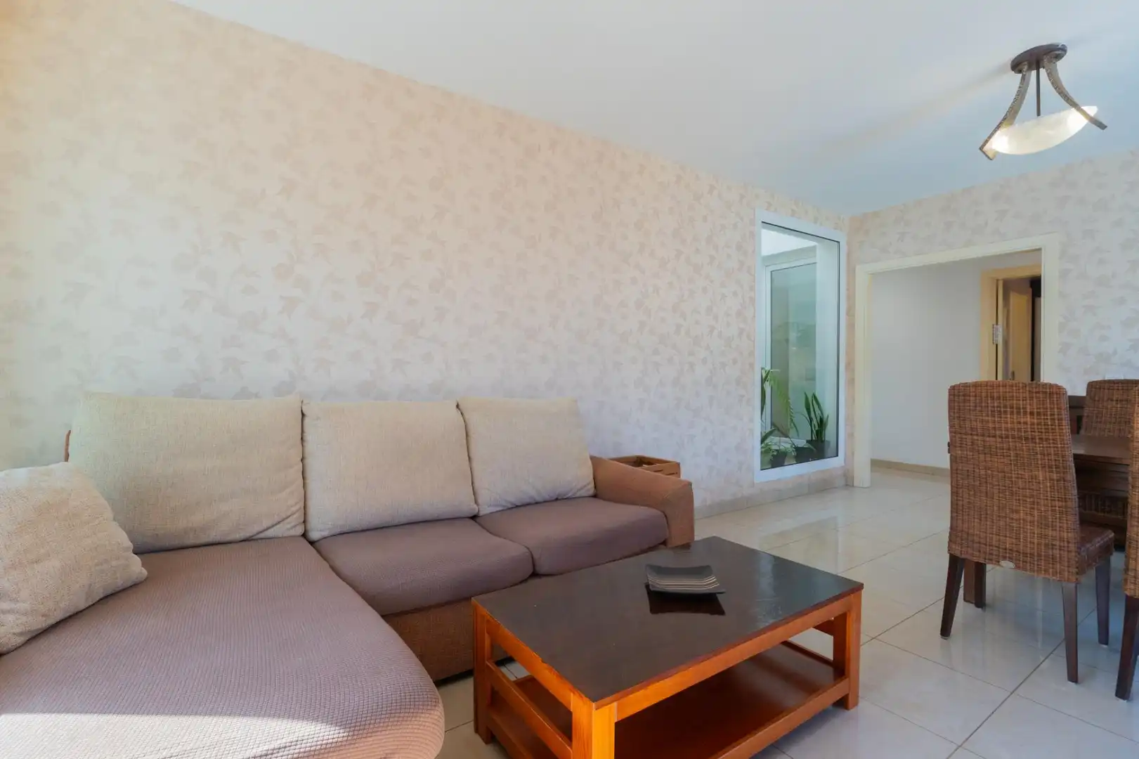Sala d'estar de Casa o xalet de lloguer en La Orotava amb Jardí privat, Parquet i Terrassa