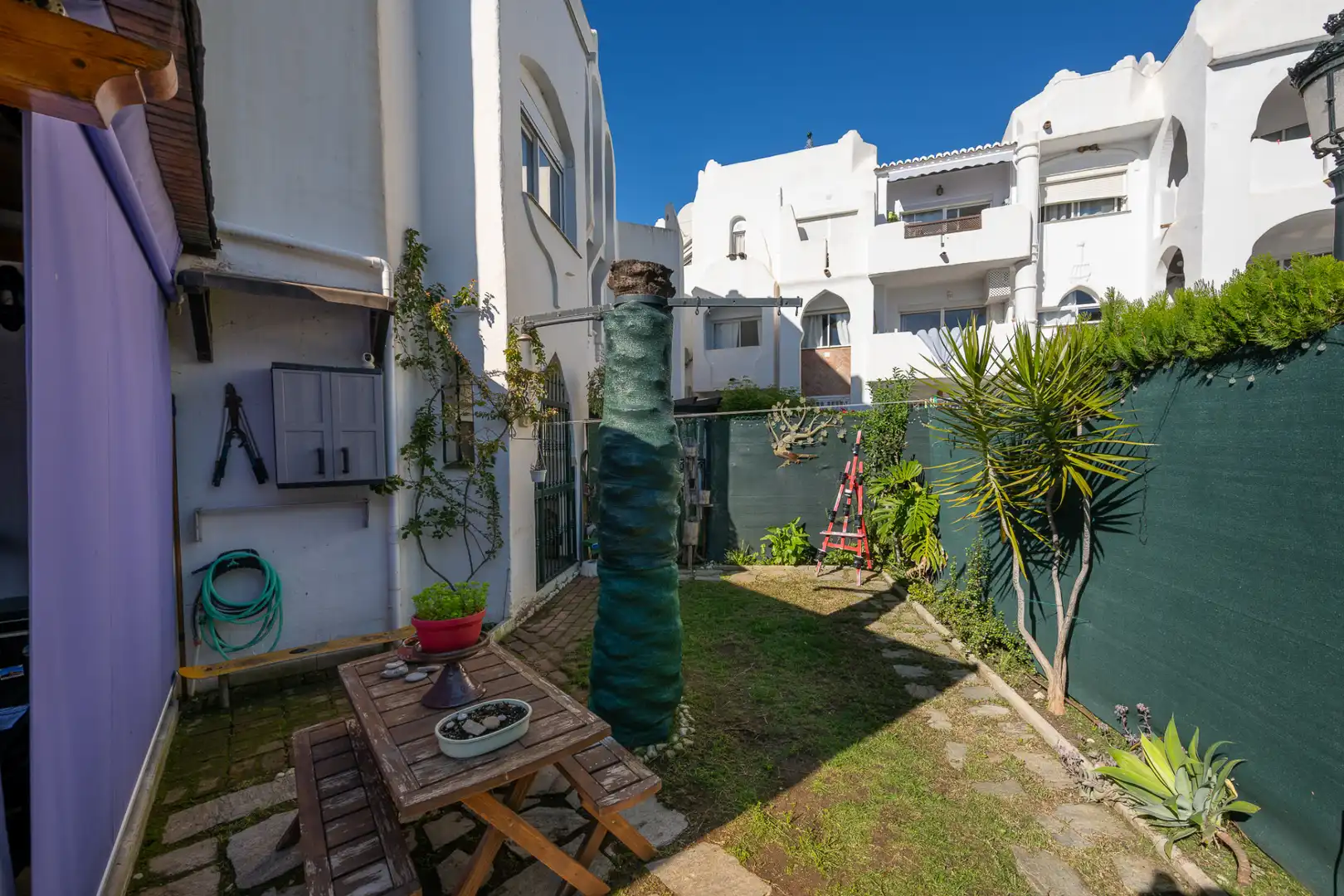 Jardín de Apartamento en venta en Mijas con Aire acondicionado, Jardín privado y Terraza