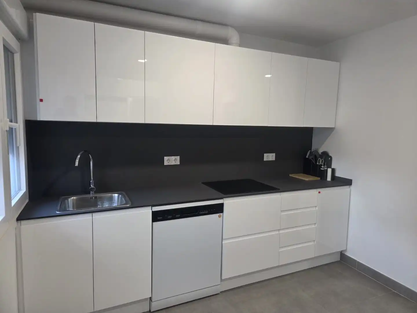 Kitchen of Flat for rent in Lleida  with Heating, Terrace and Furnished