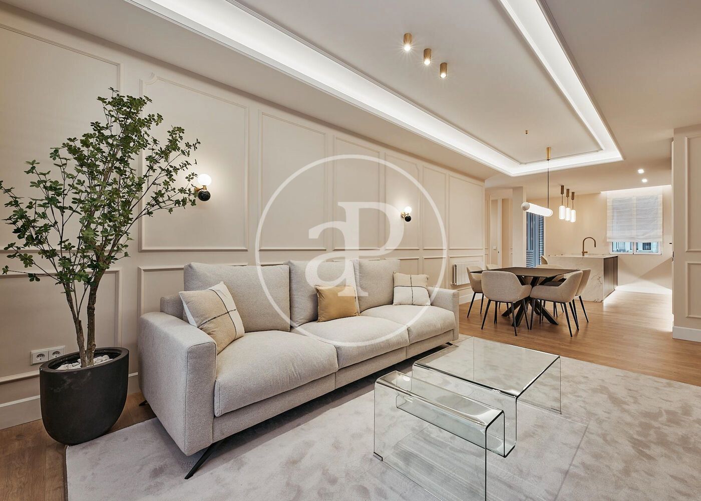 Living room of Flat for sale in  Madrid Capital  with Air Conditioner, Heating and Terrace
