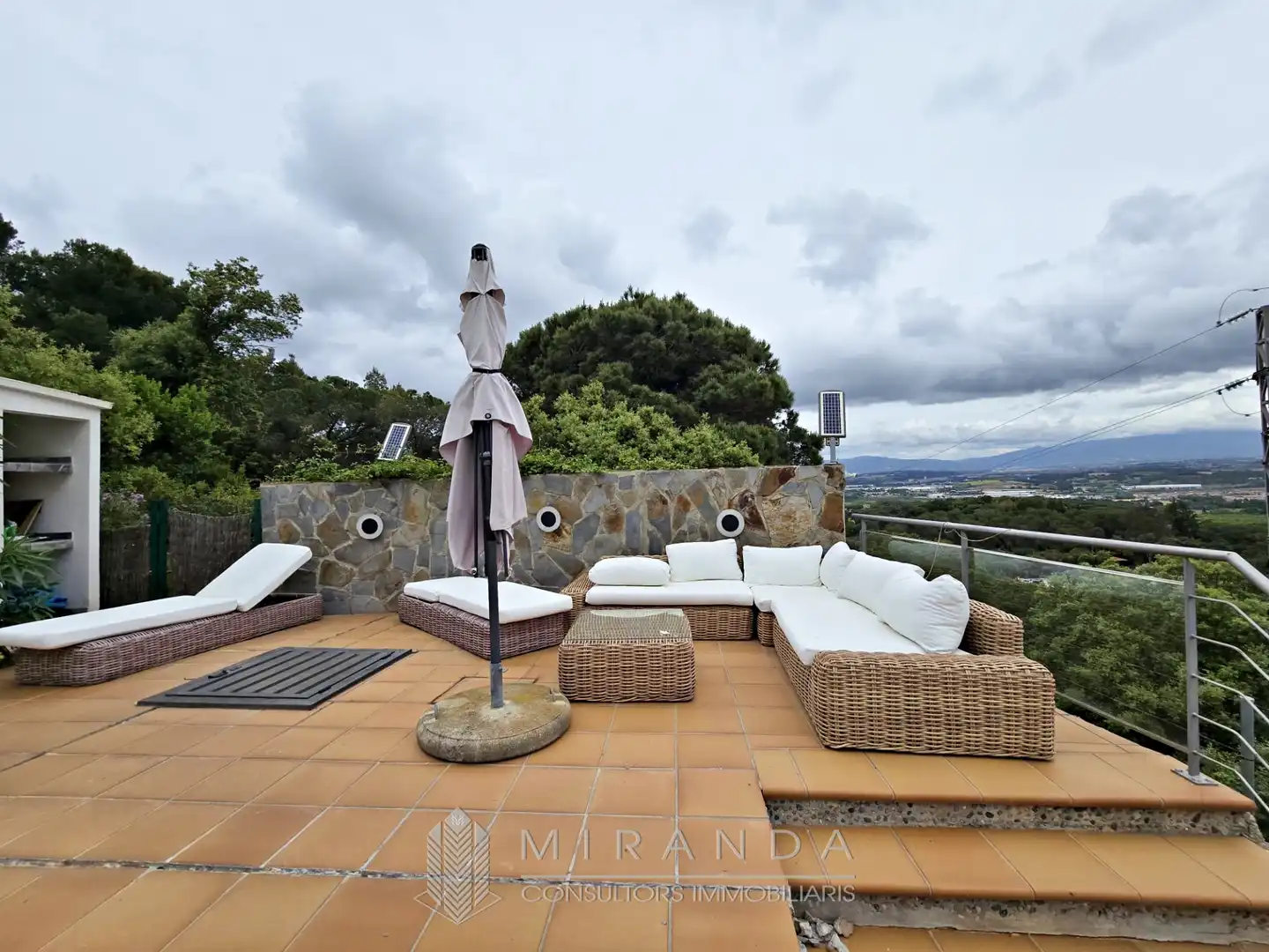 Terraza de Casa o chalet en venta en Vallromanes con Aire acondicionado, Calefacción y Jardín privado
