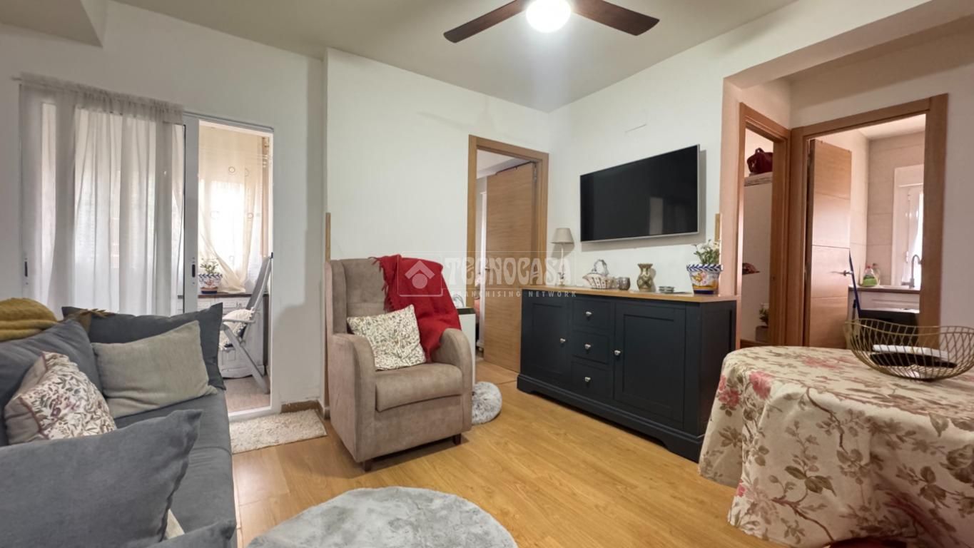 Living room of Flat for sale in  Madrid Capital  with Heating and Terrace