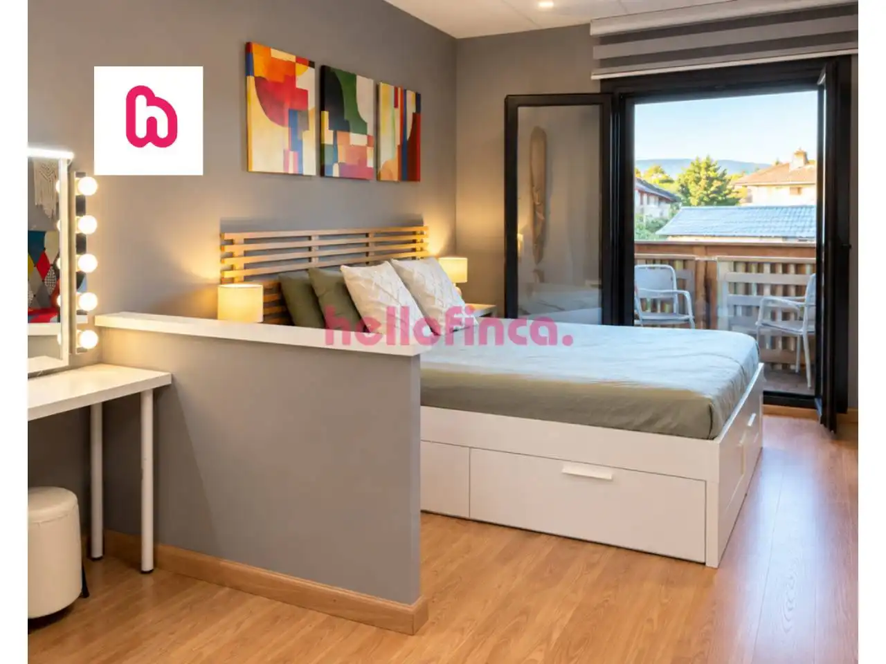 Bedroom of Flat for sale in Terrassa  with Air Conditioner, Heating and Parquet flooring