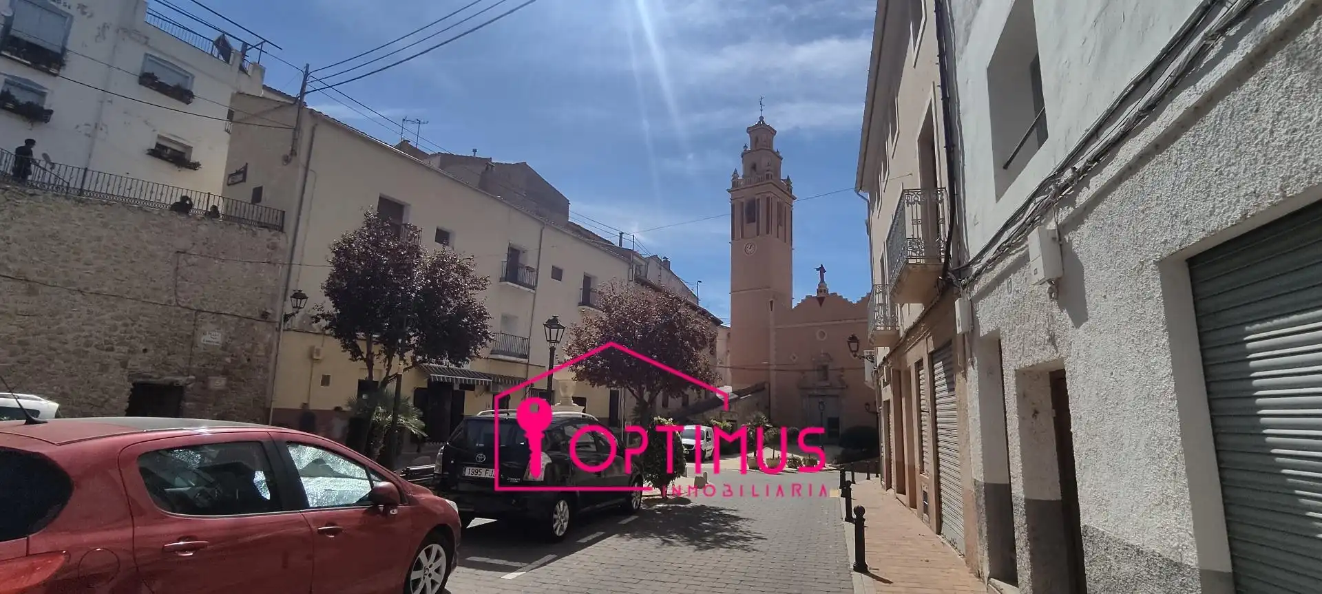 Vista exterior de Casa adosada en venda en Jarafuel amb Aire condicionat, Terrassa i Traster
