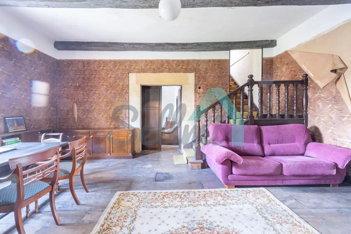 Sala de estar de Casa o chalet en venta en Oviedo  con Jardín privado y Balcón