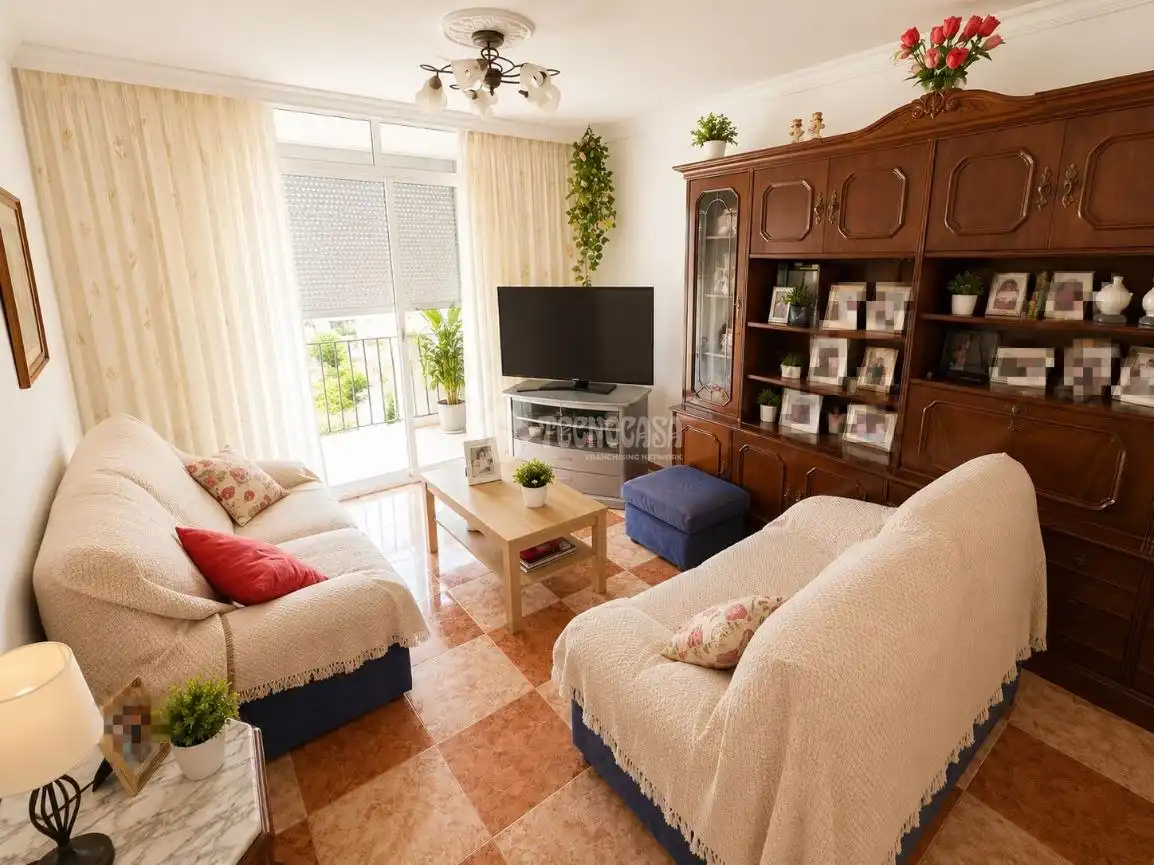 Sala de estar de Piso en venta en Málaga