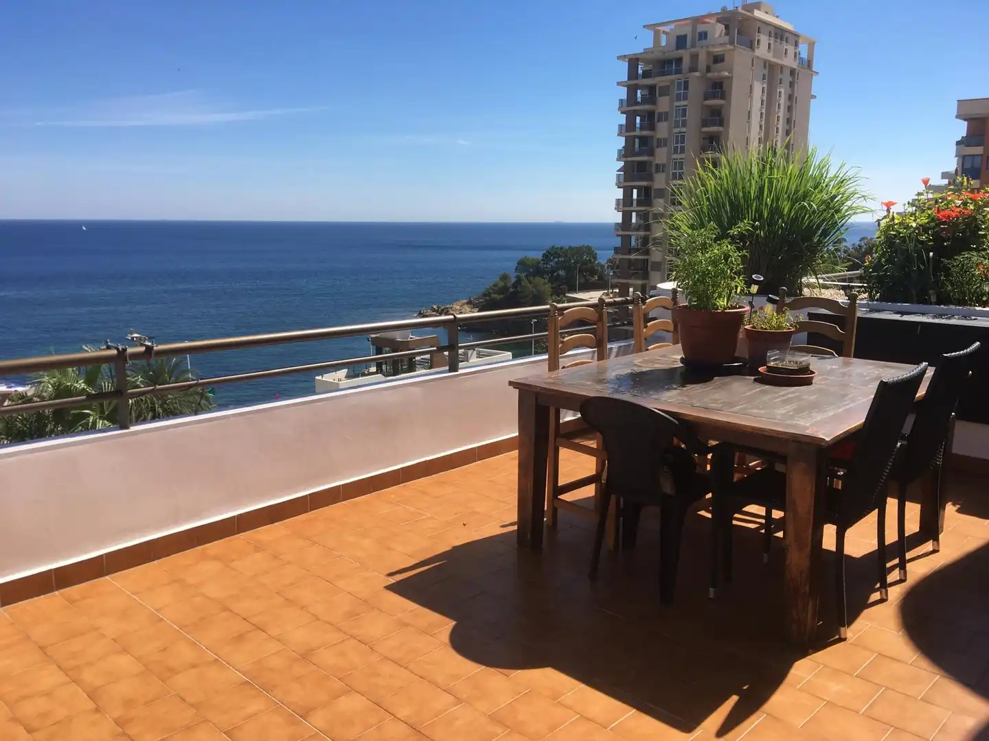 Terrace of Apartments for sale in Calpe / Calp  with Air Conditioner, Heating and Private garden