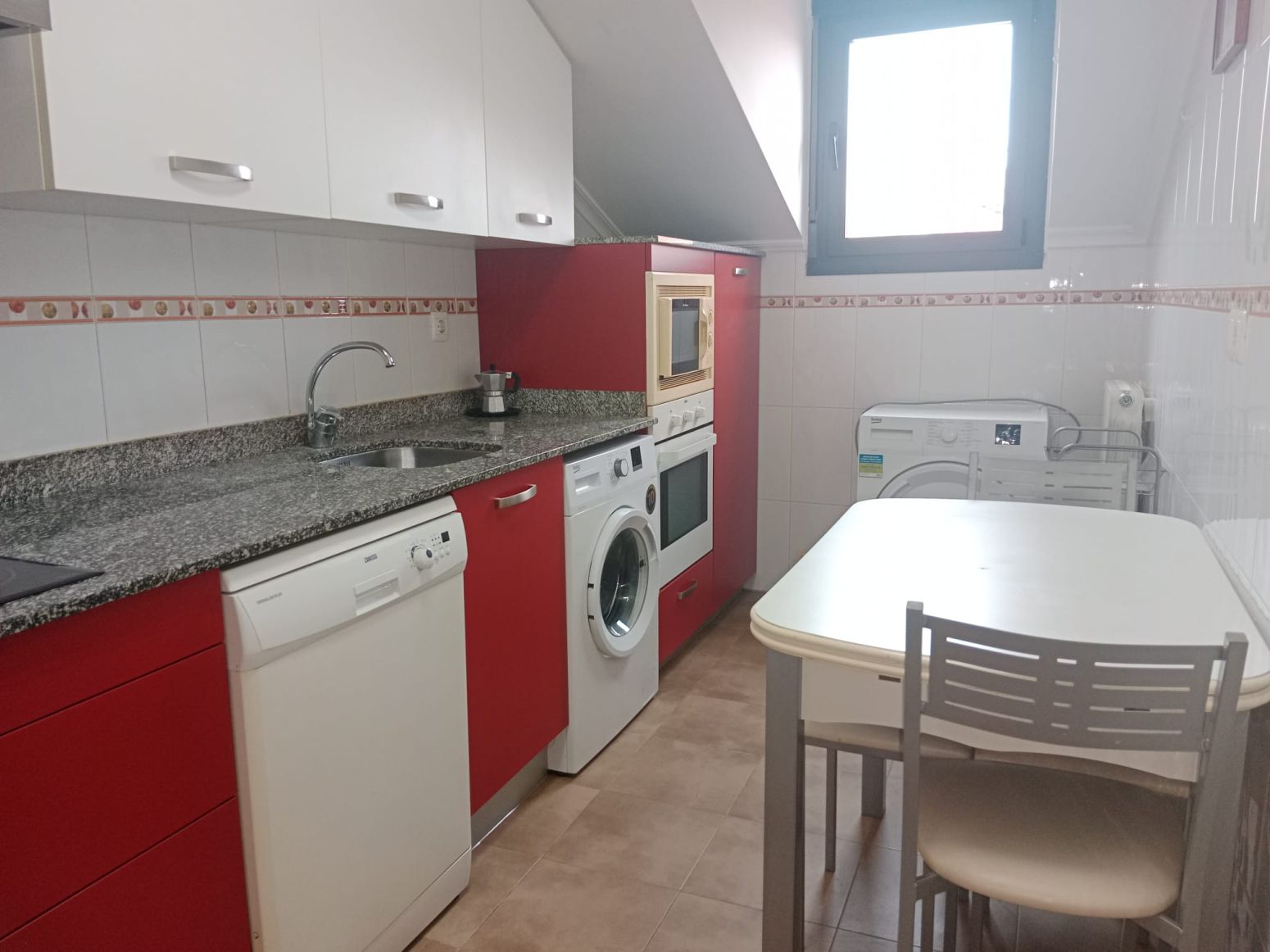 Kitchen of Attic to rent in Ribamontán al Monte  with Heating and Furnished