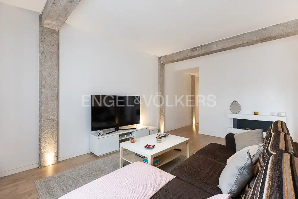 Living room of Flat for rent in Valencia  with Air Conditioner, Heating and Parquet flooring