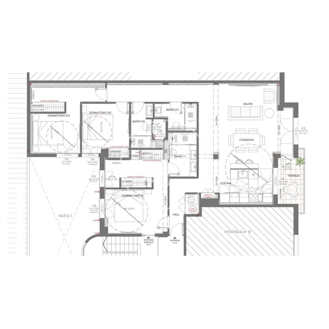 Flat for sale in Madrid  with Air Conditioner, Heating and Terrace