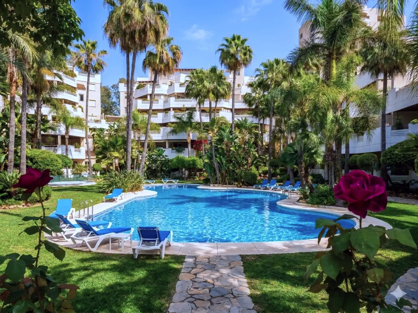 Jardín de Planta baja en venta en Marbella con Aire acondicionado, Terraza y Trastero