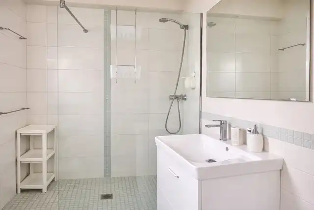 Badezimmer von Einfamilien-Reihenhaus zum Verkauf in Es Mercadal mit Terrasse