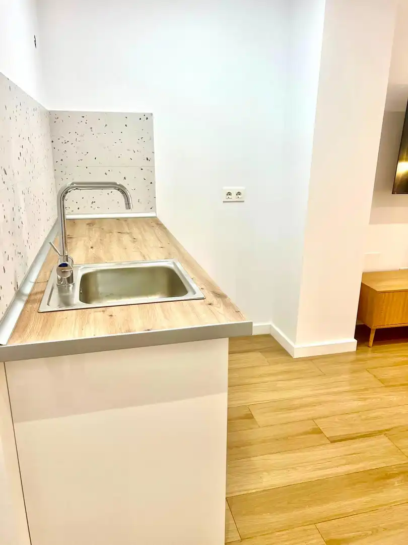Cuina de Estudi de lloguer en Málaga amb Aire condicionat, Calefacció i Parquet